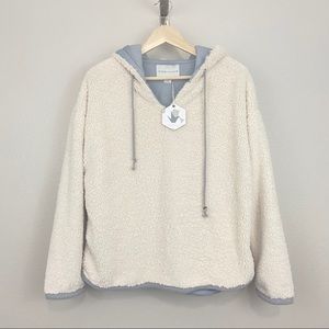 NWT Paper Crane| Ivory Fuzzy Pullover Sweater